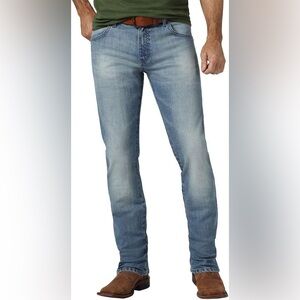Wrangler Retro Slim Straight Jeans Mens 34x34 Cowboy Western Bootcut Denim New
